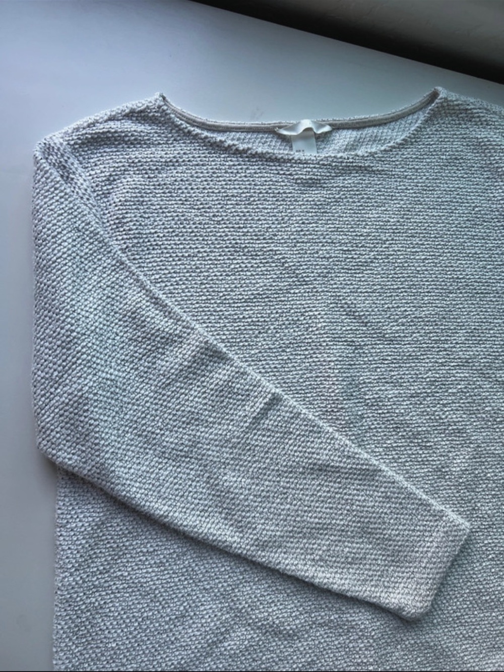 H&M Light Gray Women's Textured Sweater